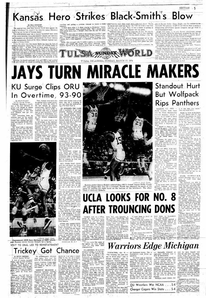 1974 NCAA Tournament in Tulsa